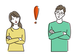 turn outのイラスト